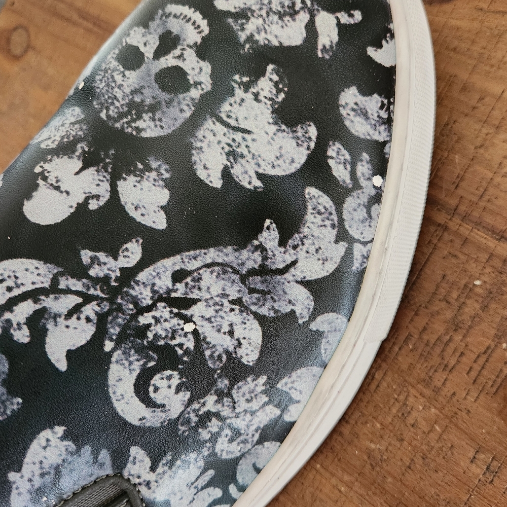 Robert Graham Mens Riverland Floral Leather Slip-On Sneakers Size 13 - Picture 13 of 14